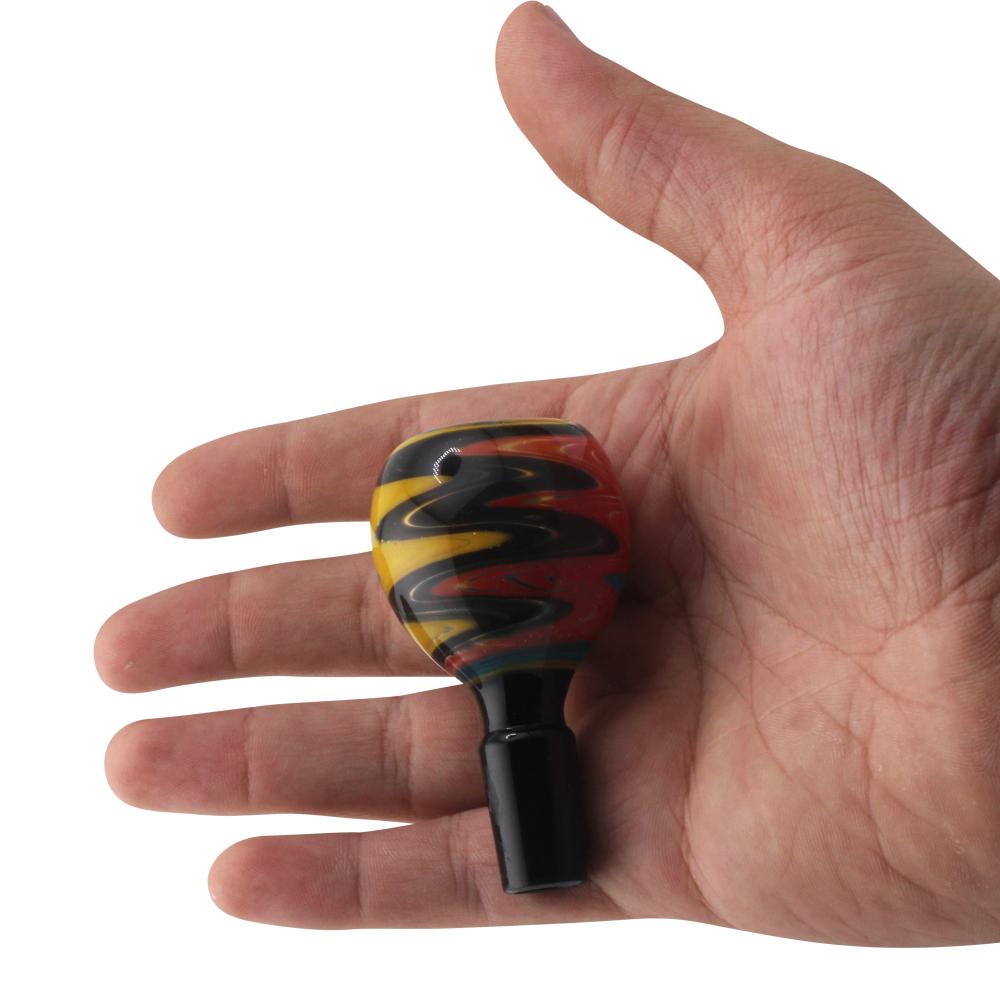 14 mm Male Ocean Ember Swirl Bowl-Mix Color