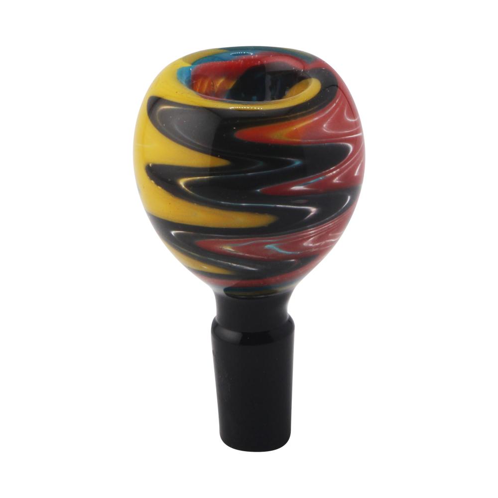 14 mm Male Ocean Ember Swirl Bowl-Mix Color