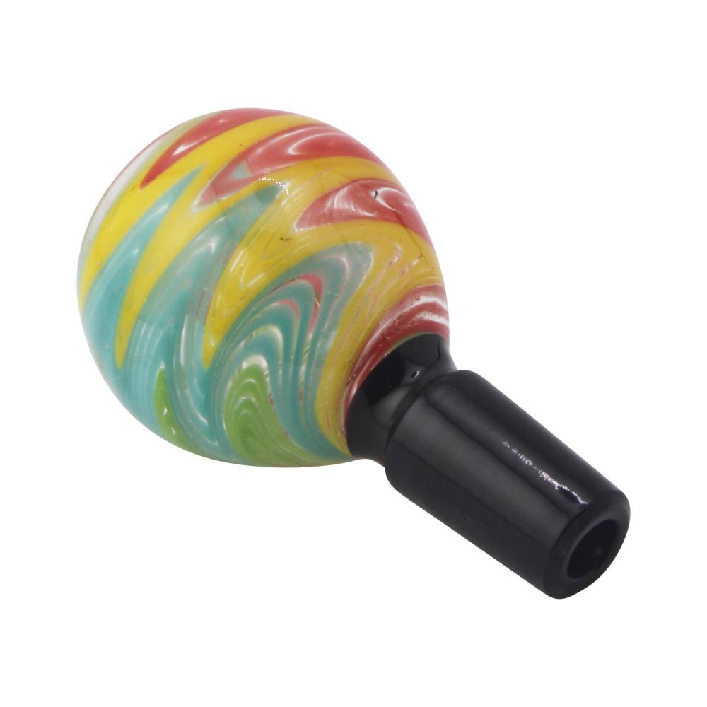 14 mm Male Ocean Ember Swirl Bowl-Multi Color