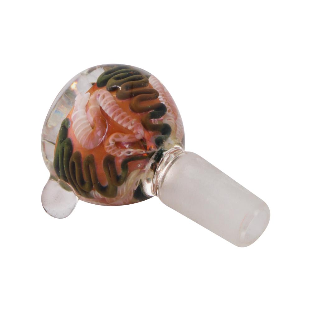 14 mm Male Rustic Bowl With Handle-Dark Pink