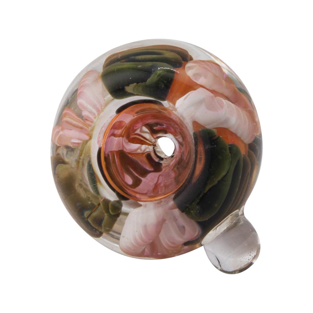 14 mm Male Rustic Bowl With Handle-Dark Pink