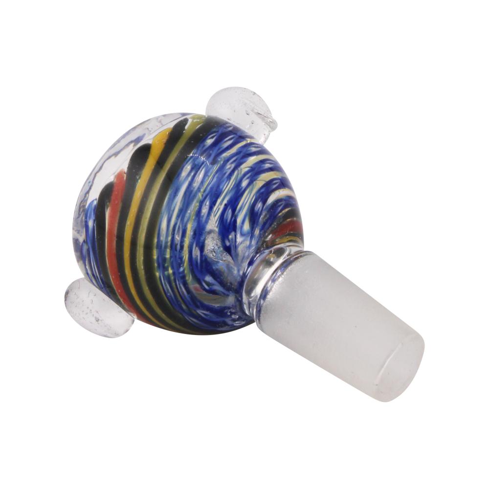 14 mm Male Spectrum Wave Bowl With Handle-Blue