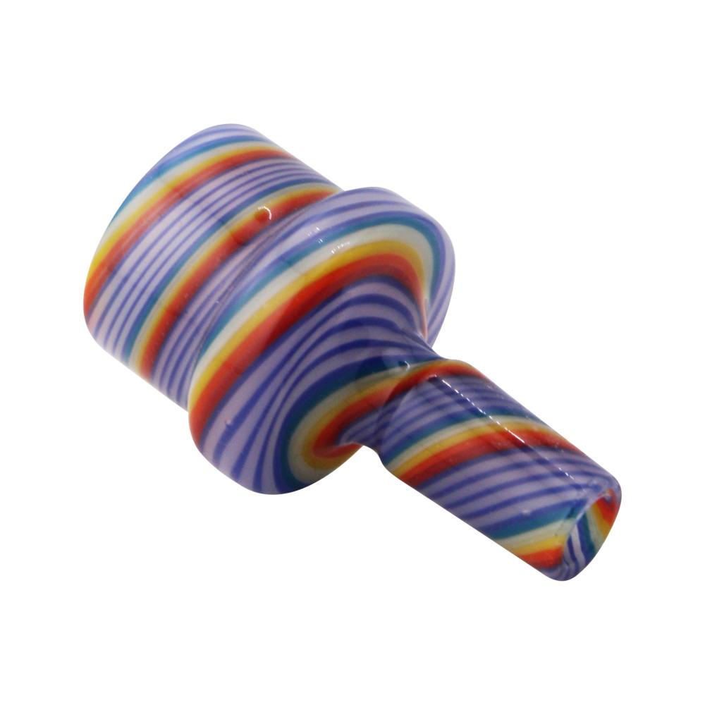 14 mm Male Vortex Swirl Bowl-Blue