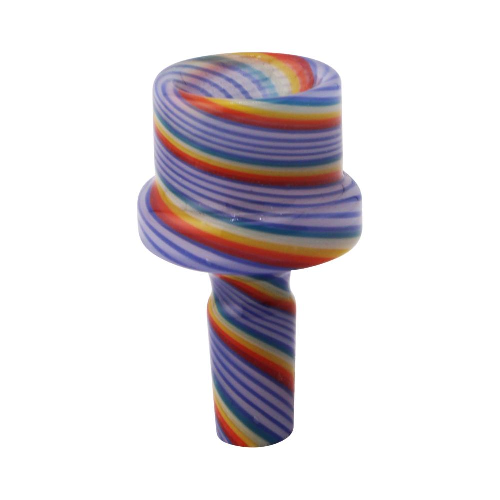 14 mm Male Vortex Swirl Bowl-Blue