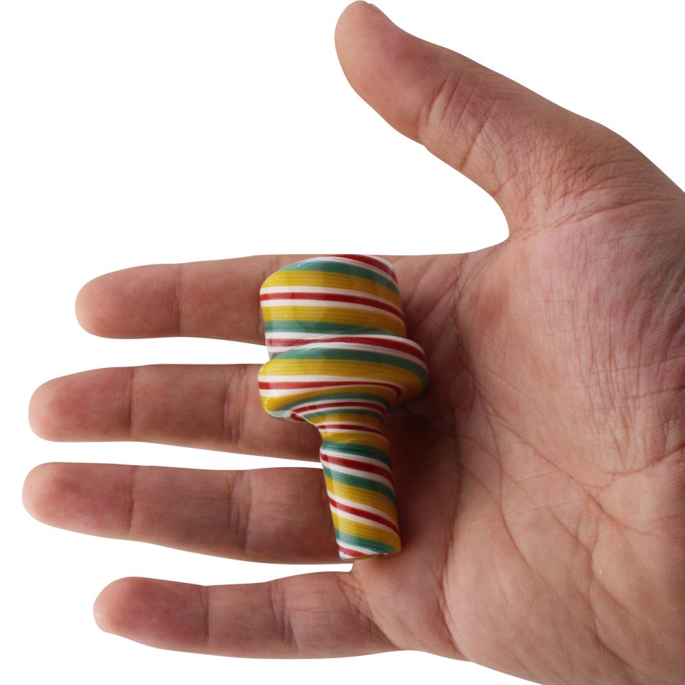 14 mm Male Vortex Swirl Bowl-Yellow