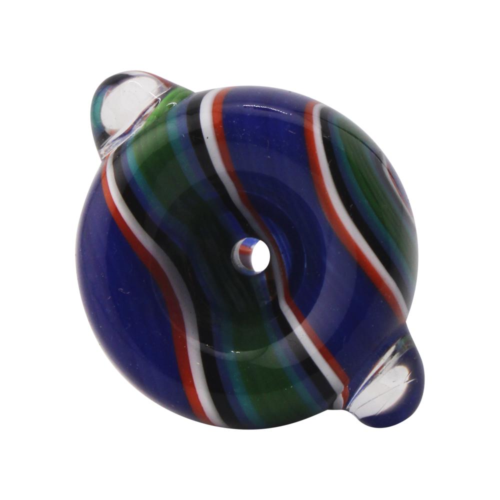 14 mm Male Wave Bowl With Handle-Blue
