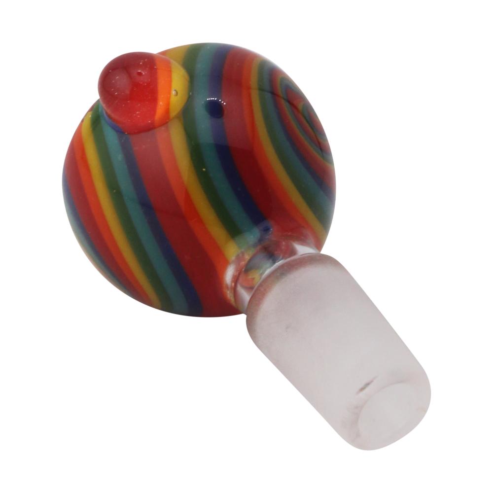 14 mm Male Wave Bowl With Handle-Mix Color