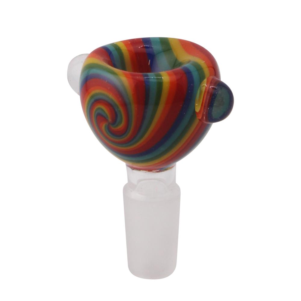 14 mm Male Wave Bowl With Handle-Mix Color