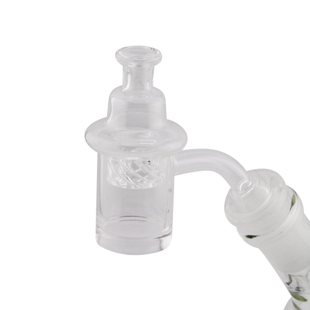 14mm Male 45 Degree Angle Spring Glass Banger-Clear