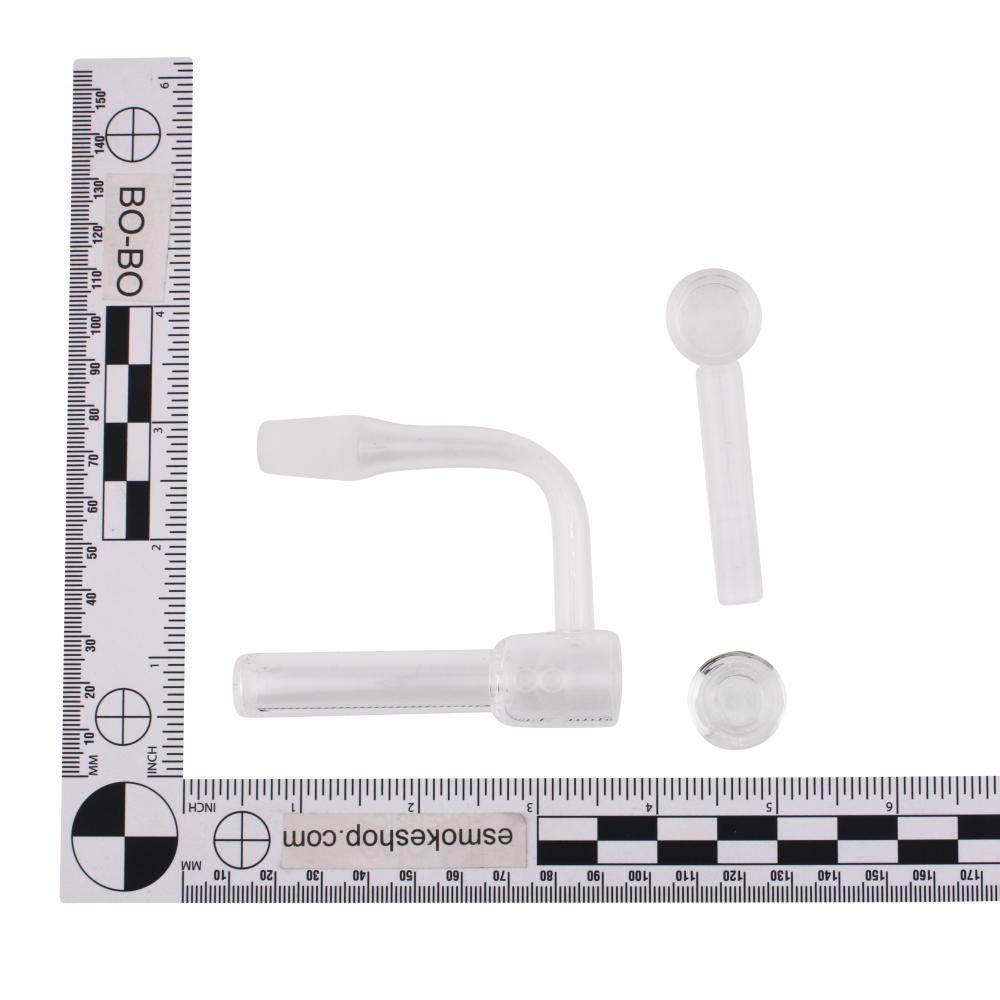 14mm Male 90 Degree aLeaf Kit FEEDER Glass Terp Slurper-Clear