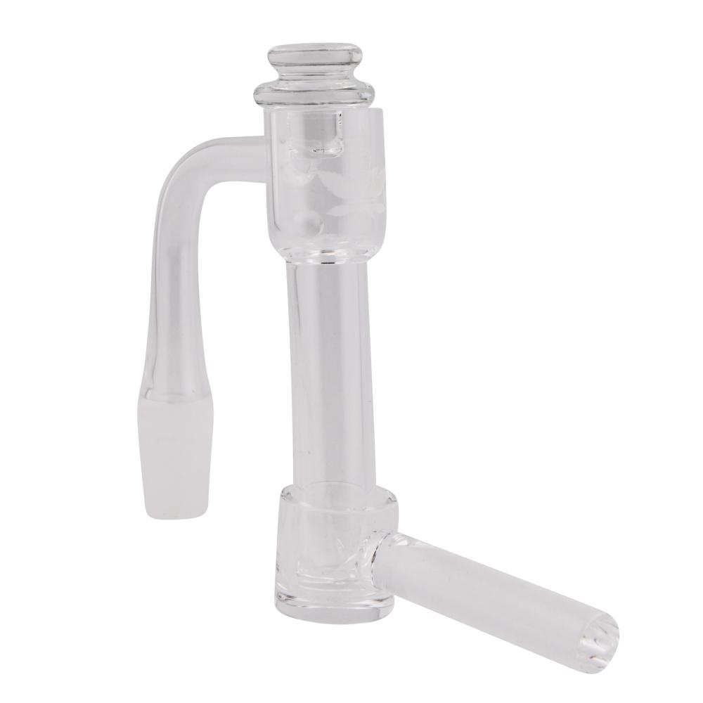 14mm Male 90 Degree aLeaf Kit FEEDER Glass Terp Slurper-Clear
