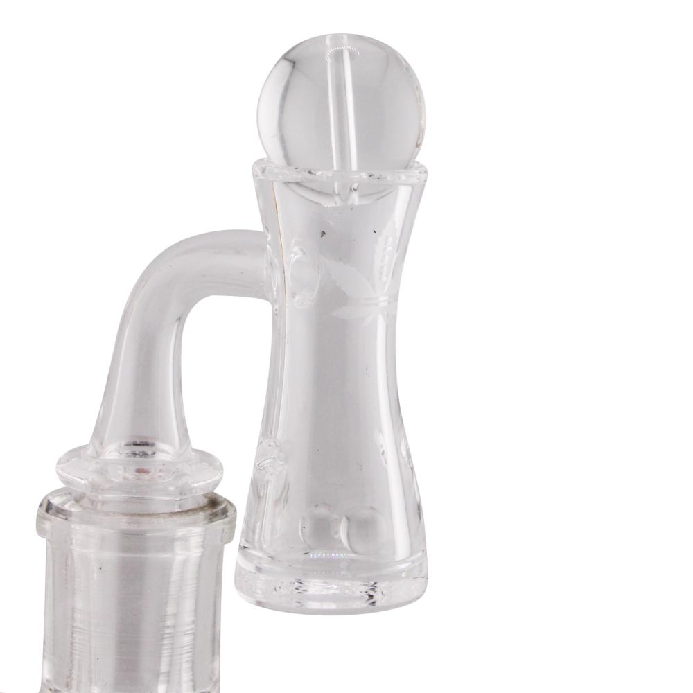 14mm Male 90 Degree aLeaf Kit G Glass Terp Slurper-Clear