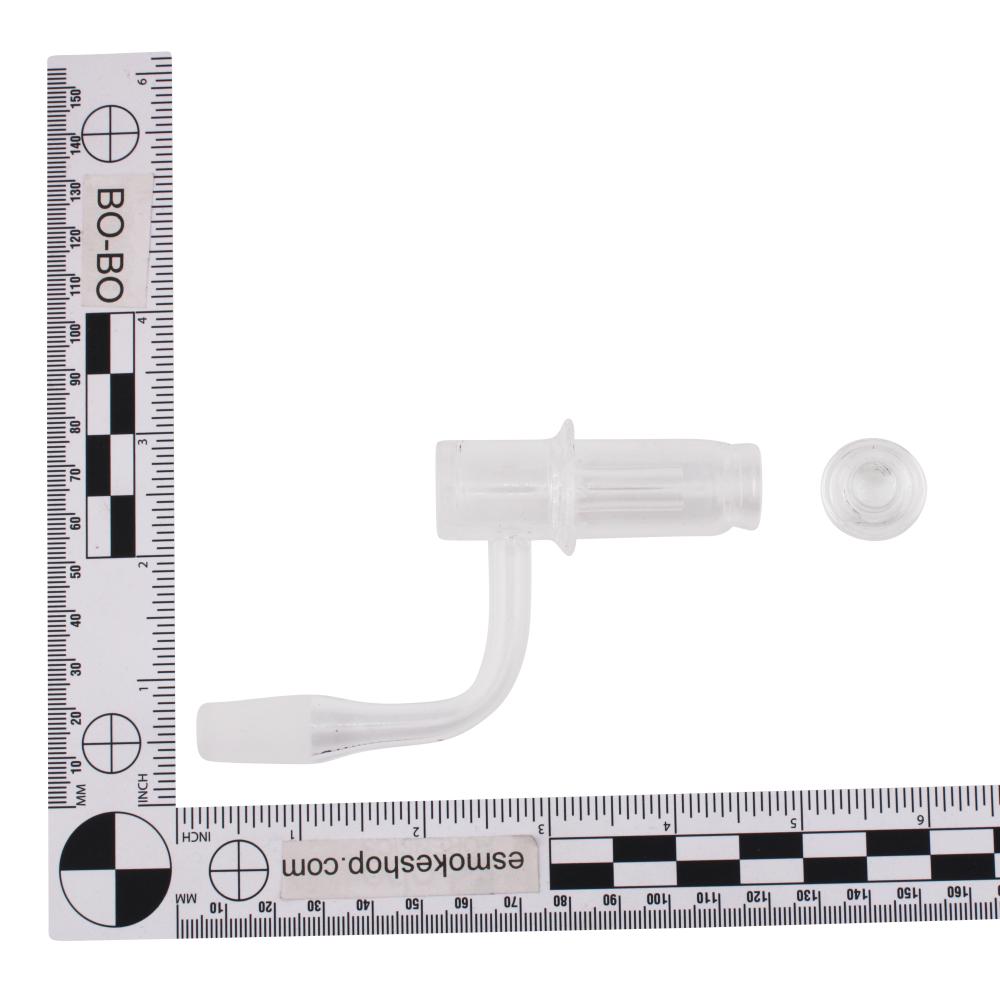 14mm Male 90 Degree aLeaf Kit Strength Glass Terp Slurper-Clear