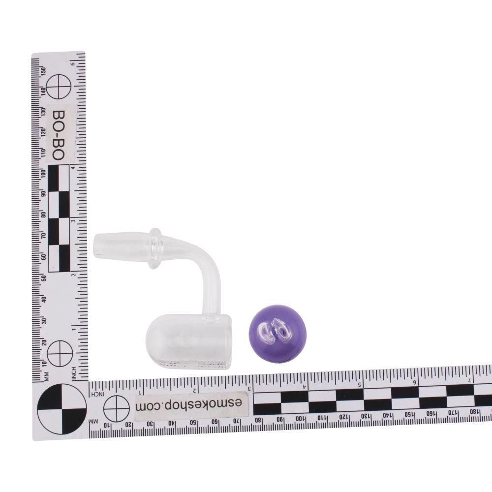 14mm Male 90 Degree aLeaf Kit Z Glass Terp Slurper-Purple