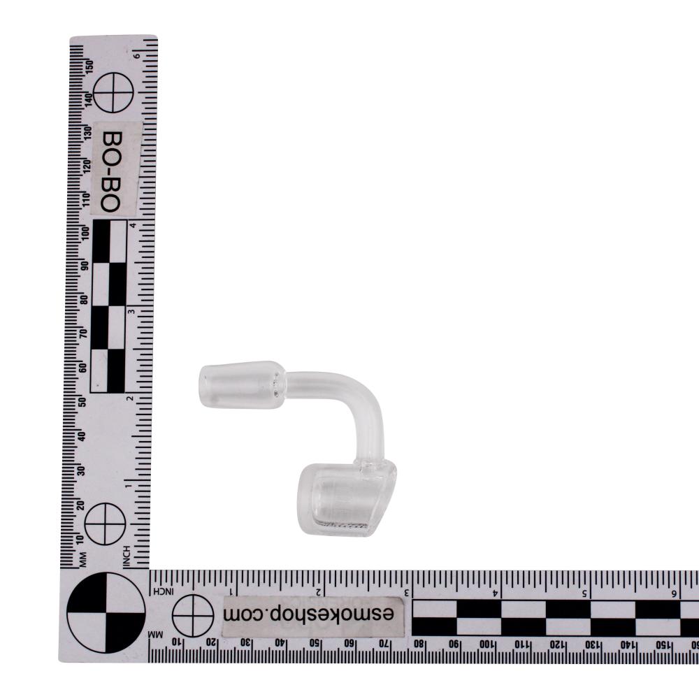 14mm Male 90 Degree Angle Classic A Glass Banger-Clear