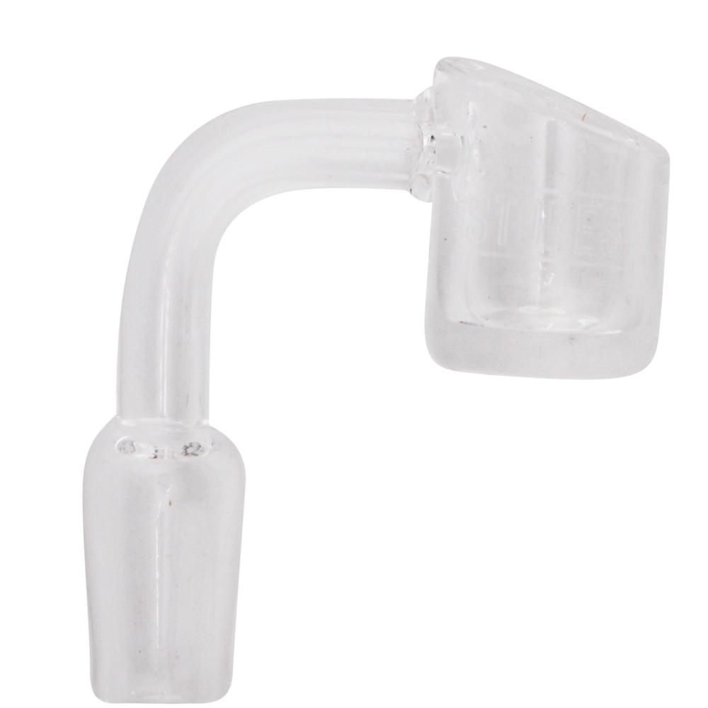 14mm Male 90 Degree Angle Classic A Glass Banger-Clear