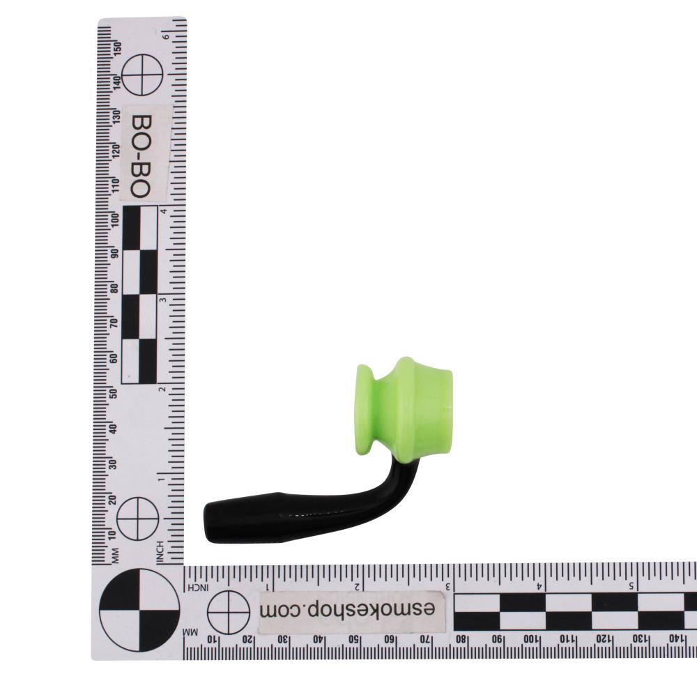 14mm Male 90 Degree Angle Forest Glass Banger-Green