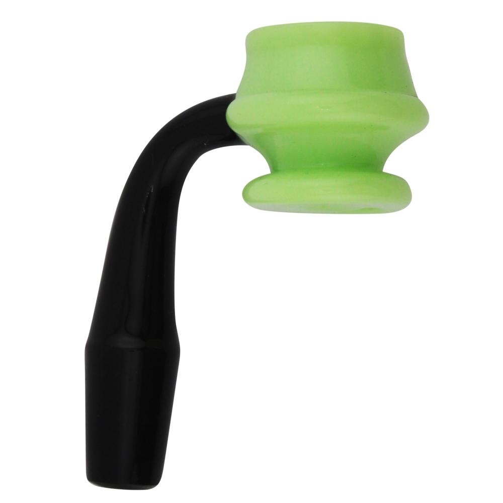 14mm Male 90 Degree Angle Forest Glass Banger-Green