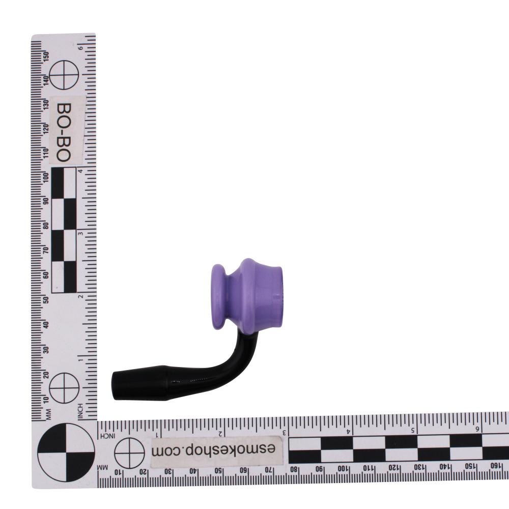 14mm Male 90 Degree Angle Forest Glass Banger-Purple
