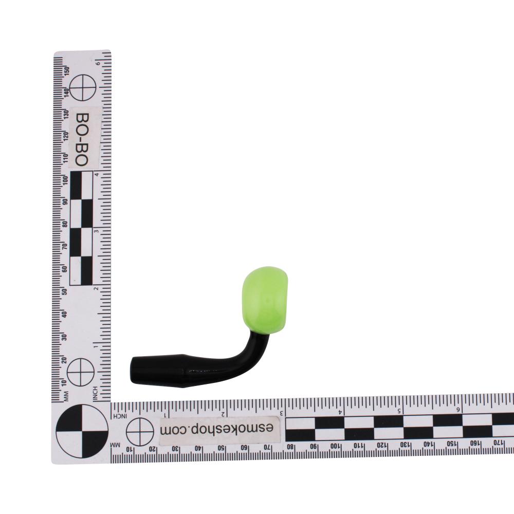 14mm Male 90 Degree Angle Topaz Glass Banger-Green