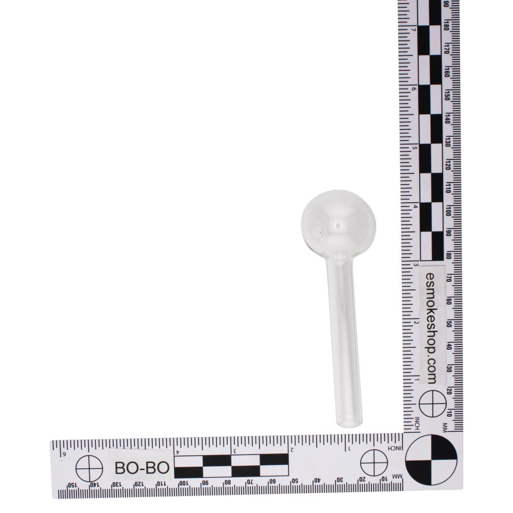 4" Thick Pyrex Glass Oil Burner Pipe-Clear