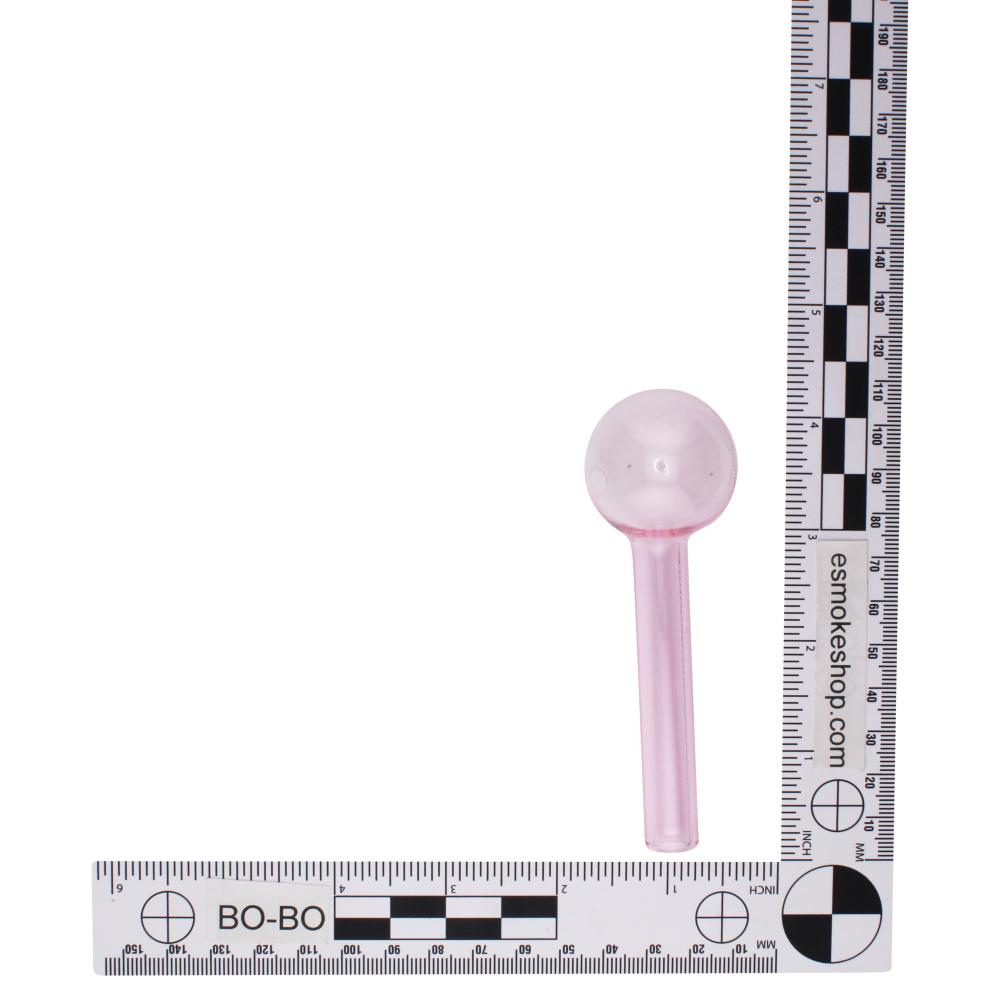 4" Thick Pyrex Glass Oil Burner Pipe-Pink
