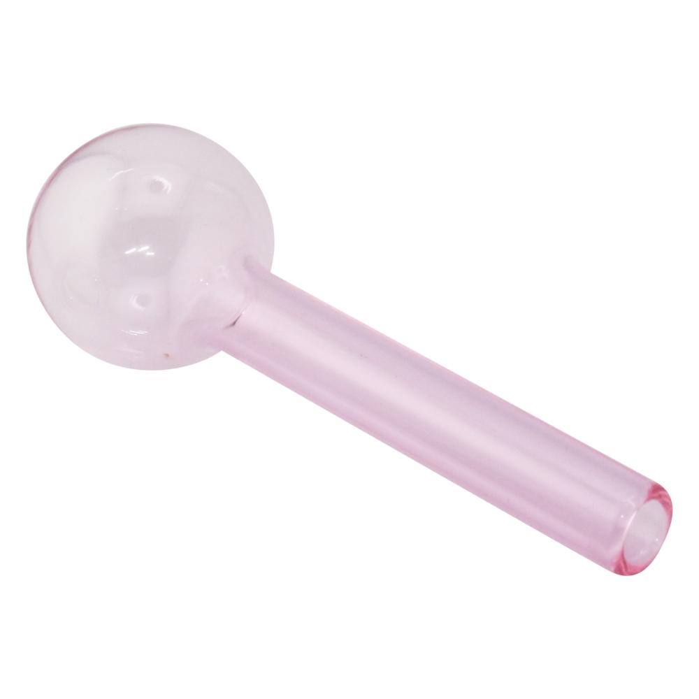 4" Thick Pyrex Glass Oil Burner Pipe-Pink