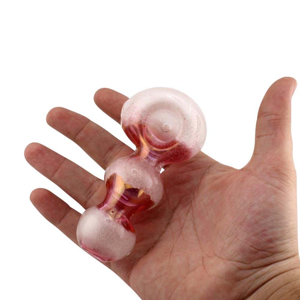 4.3" Blush Glass Hand Pipe - Pink