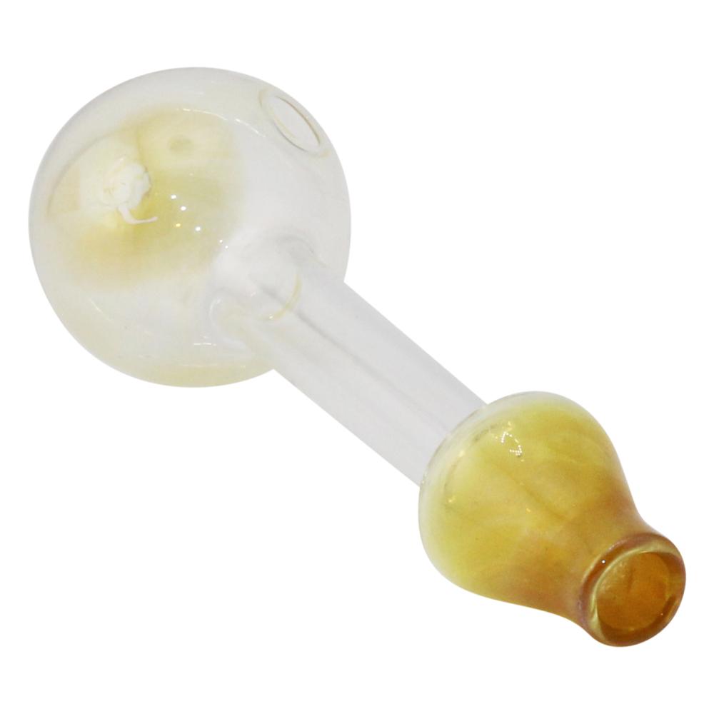 4.5" Amber Thick Pyrex Glass Oil Burner Pipe