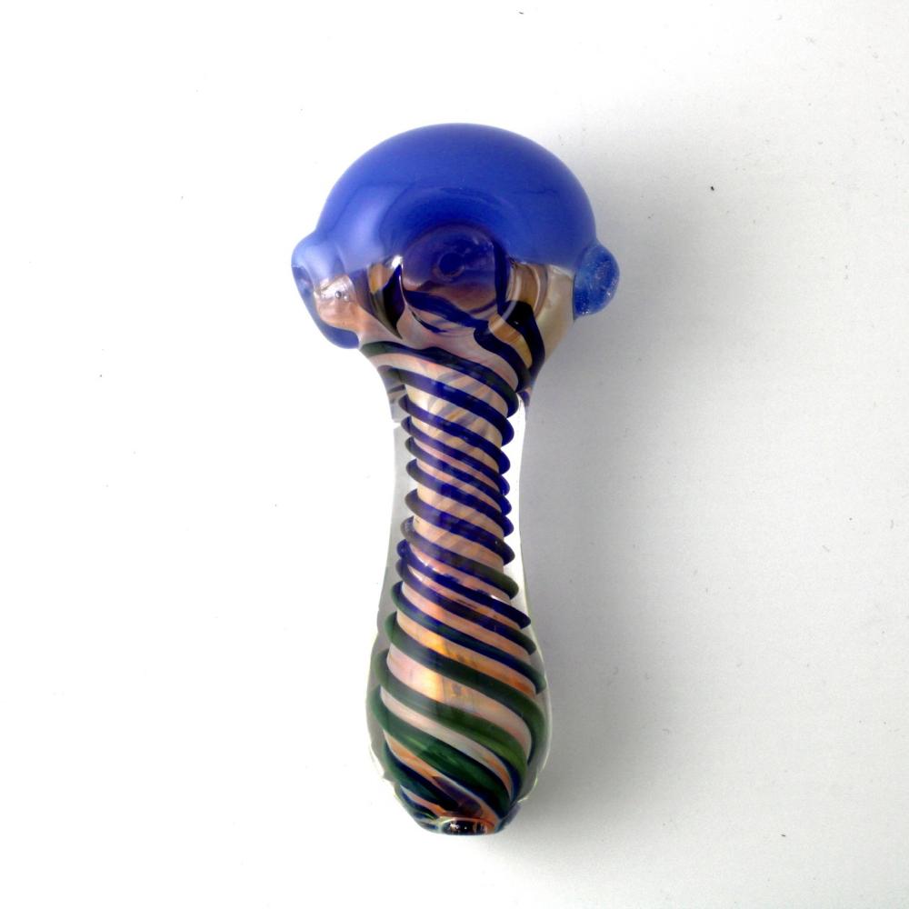 4.5'' Vertex Glass Hand Pipe - Blue