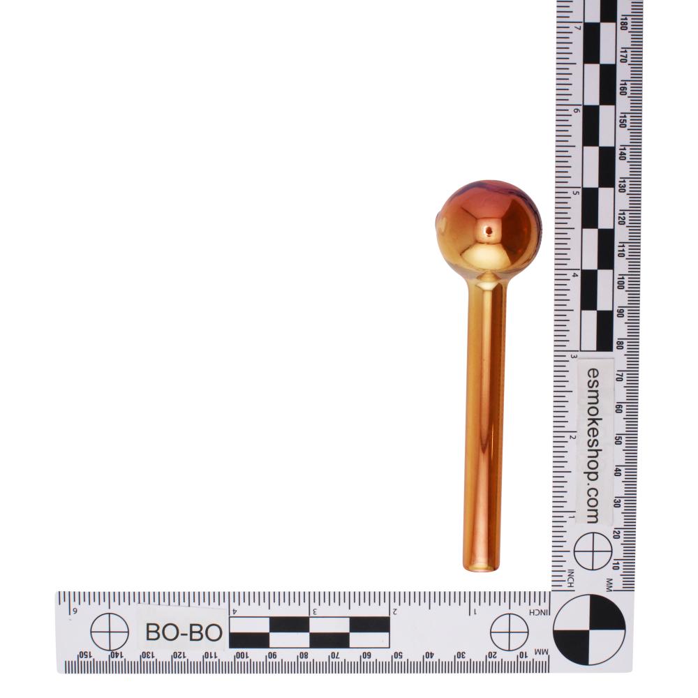 5" Thick Pyrex Glass Oil Burner Pipe-Brown