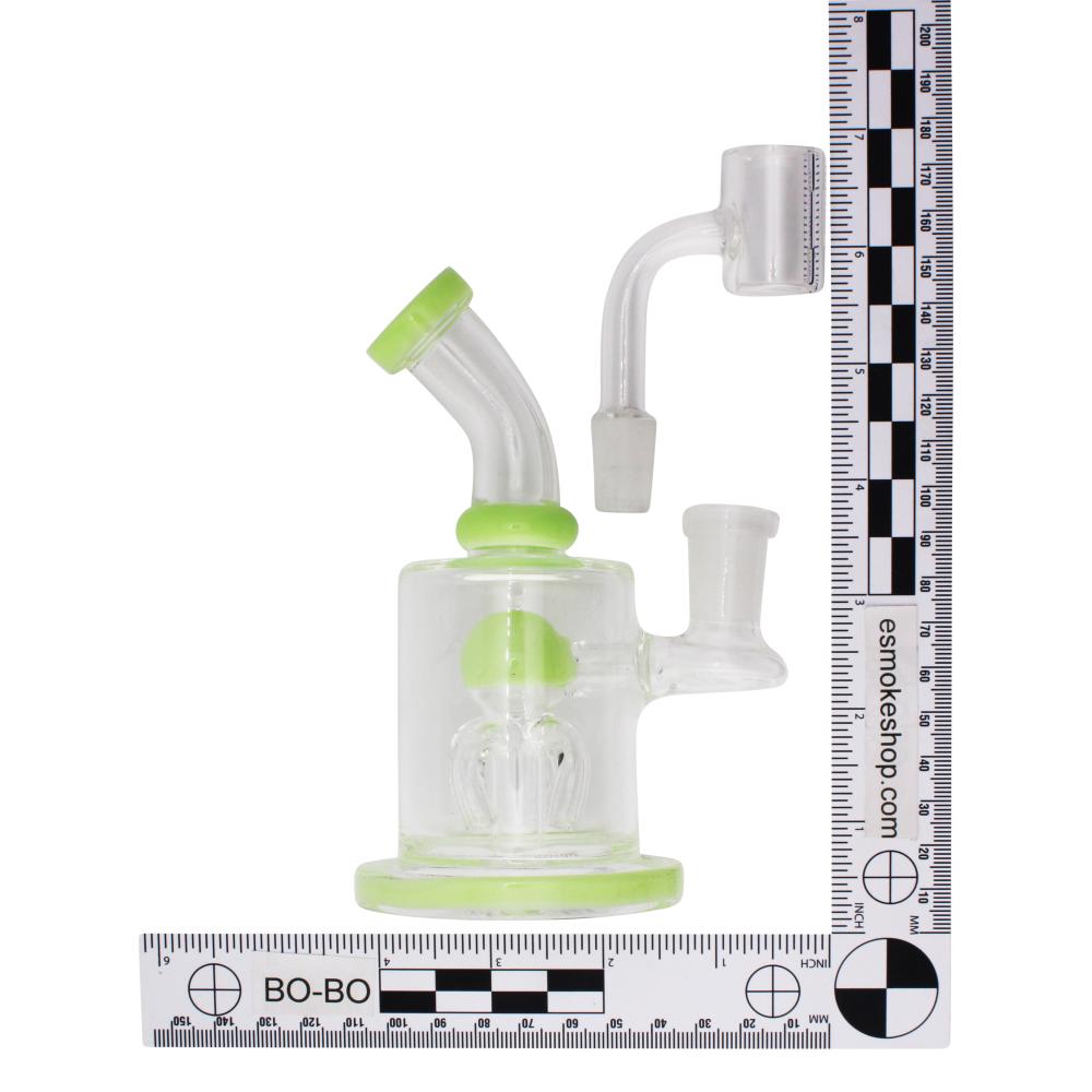 5.5" Mist Thick Pyrex Glass Water Pipe-Green