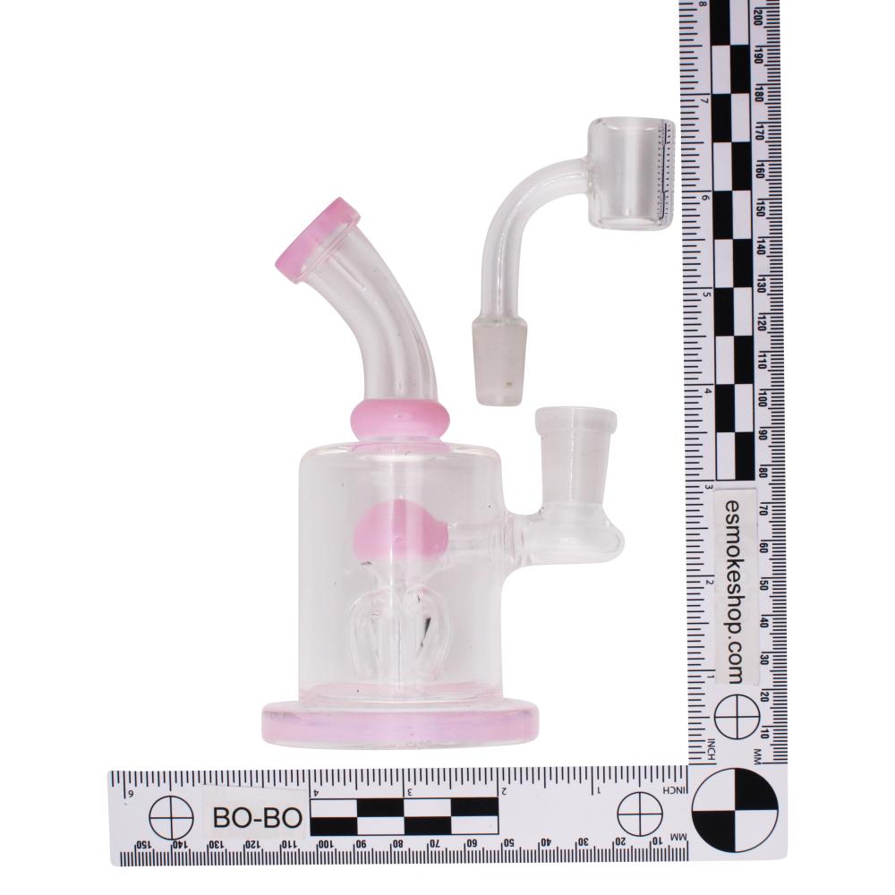 5.5" Mist Thick Pyrex Glass Water Pipe-Pink