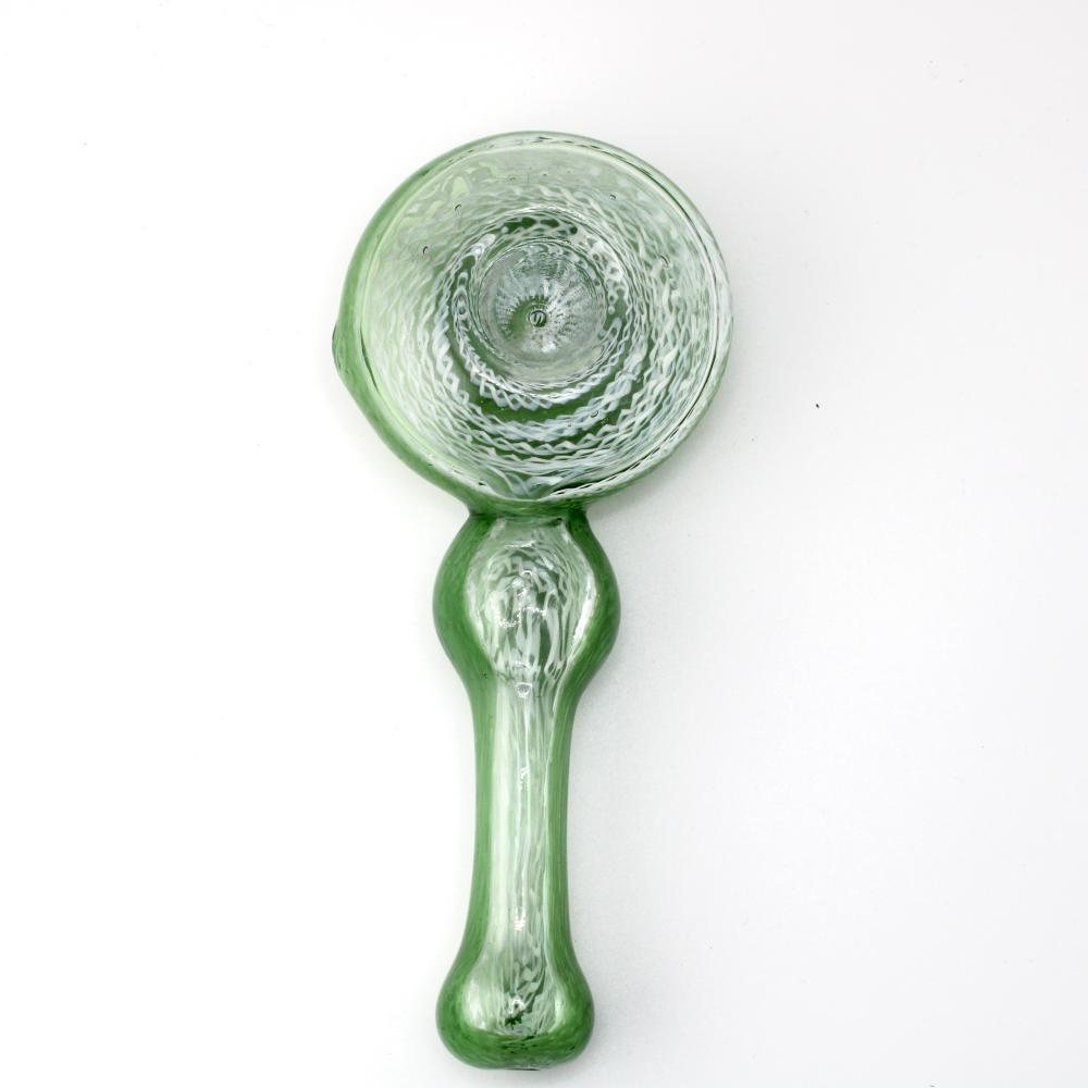 6'' Swirl Glass Hand Pipe - Green