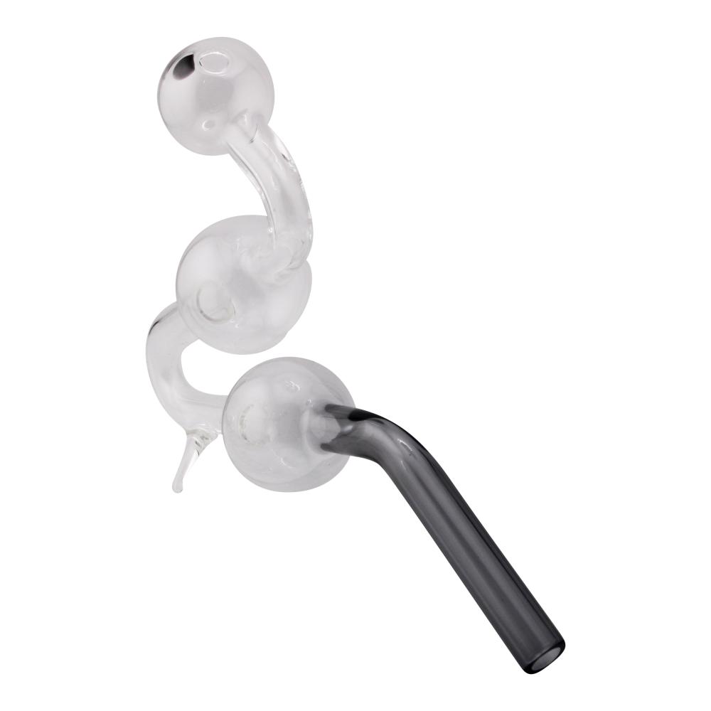 6" Thick Pyrex Glass Oil Burner Bubbler