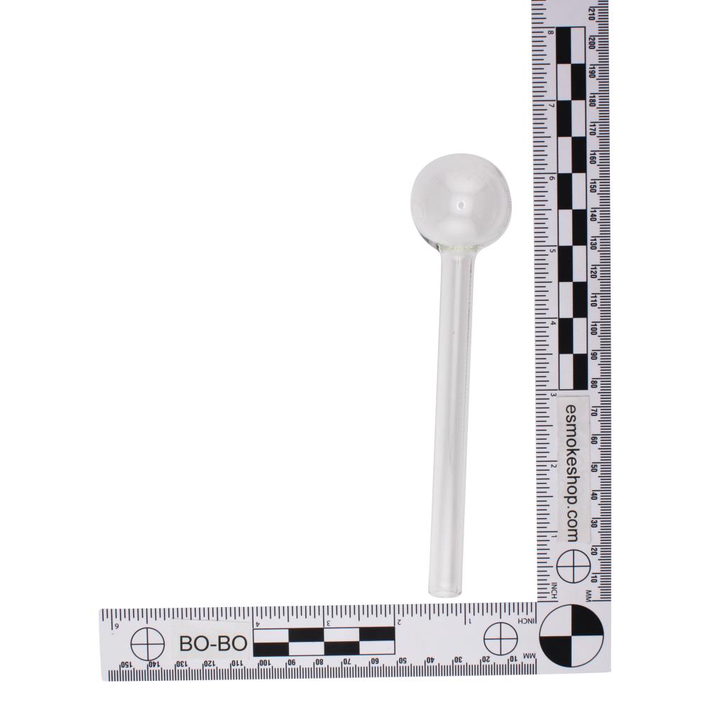 6" Thick Pyrex Glass Oil Burner Pipe-Clear