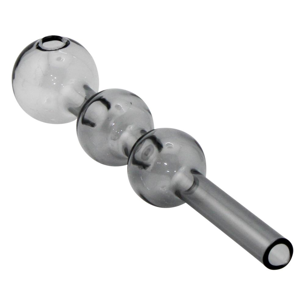 6" Thick Pyrex Triple Bowl Glass Oil Burner Pipe