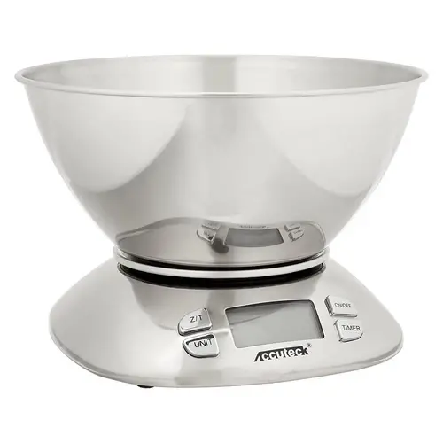 Accuteck A-KC12 Digital Kitchen Scale With Mixing Bowl 12Ibs