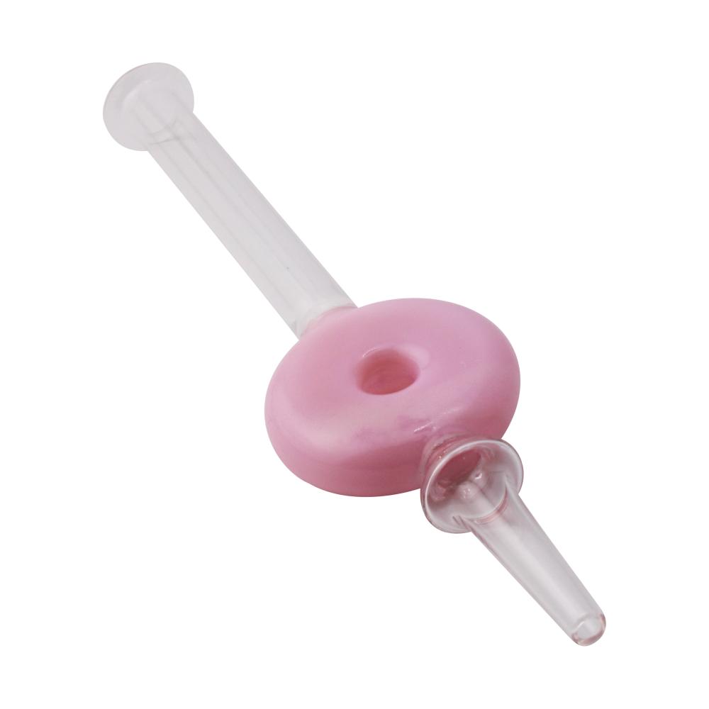 Aero Disc Glass Nectar Collector-Pink