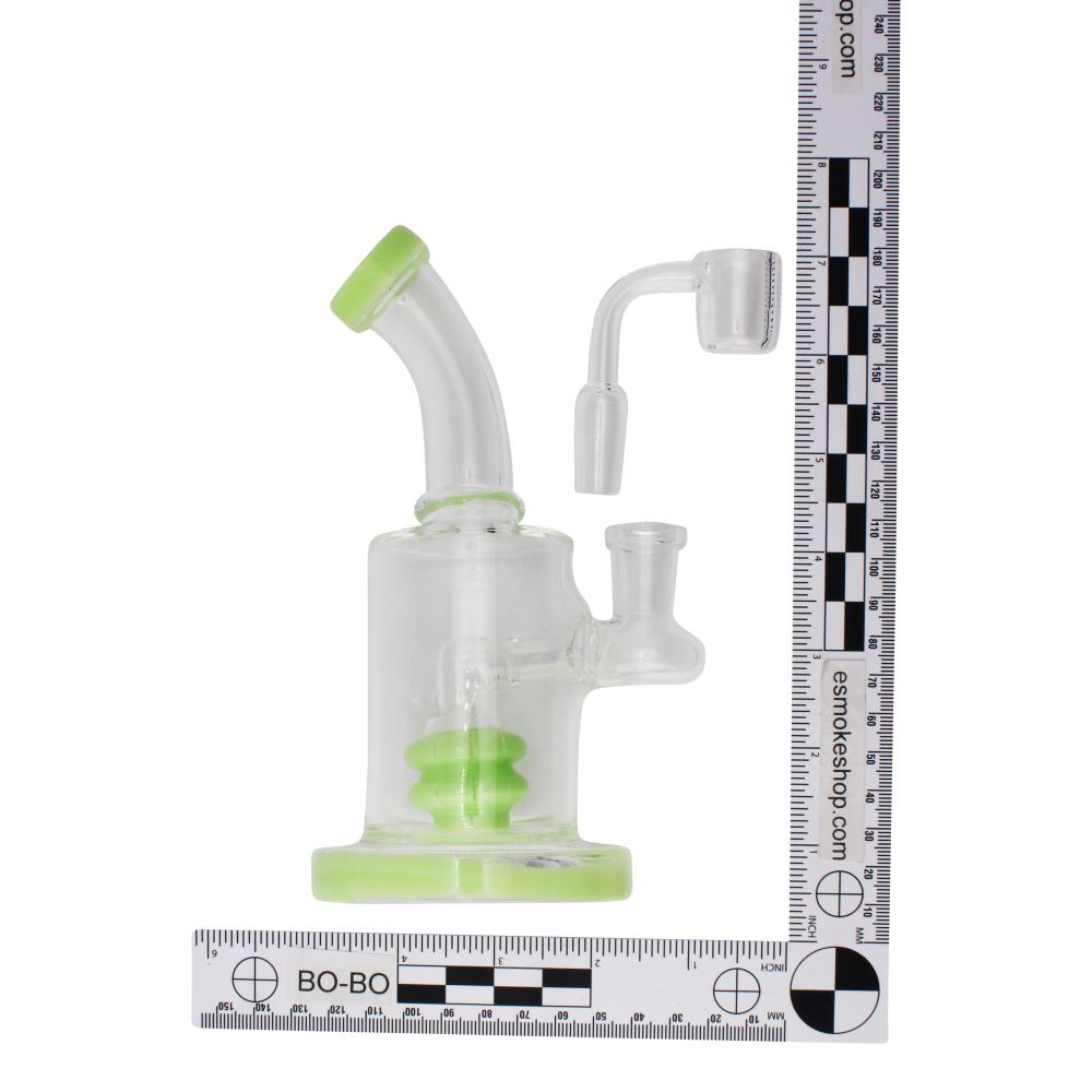 Aero Spin Glass Water Pipe-Green