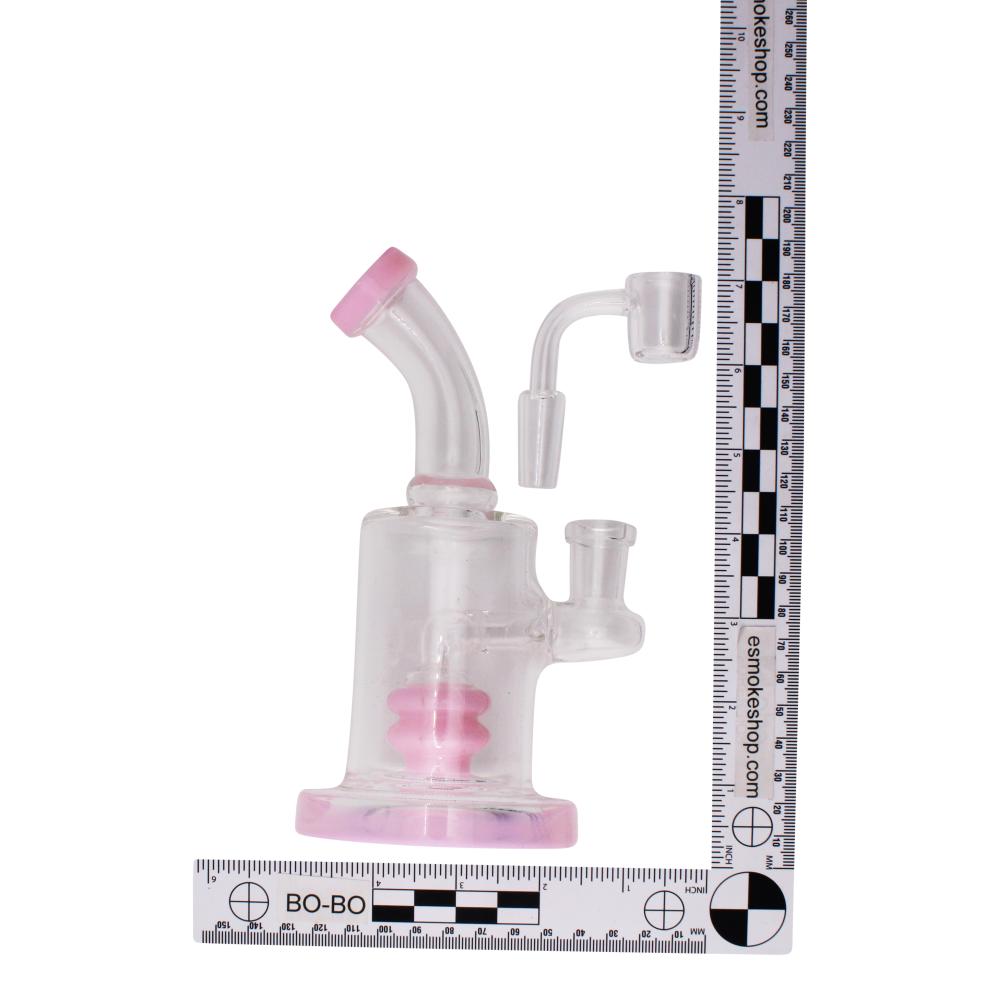 Aero Spin Glass Water Pipe-Light Pink