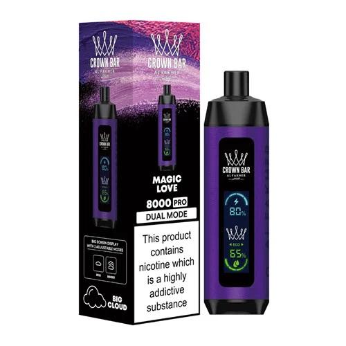 Magic Love Al Fakher Crown Bar Pro Vape 8000 Puffs