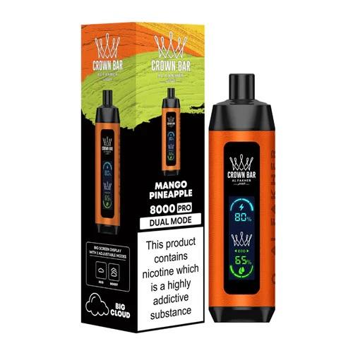 Mango Pineapple Al Fakher Crown Bar Pro Vape 8000 Puffs
