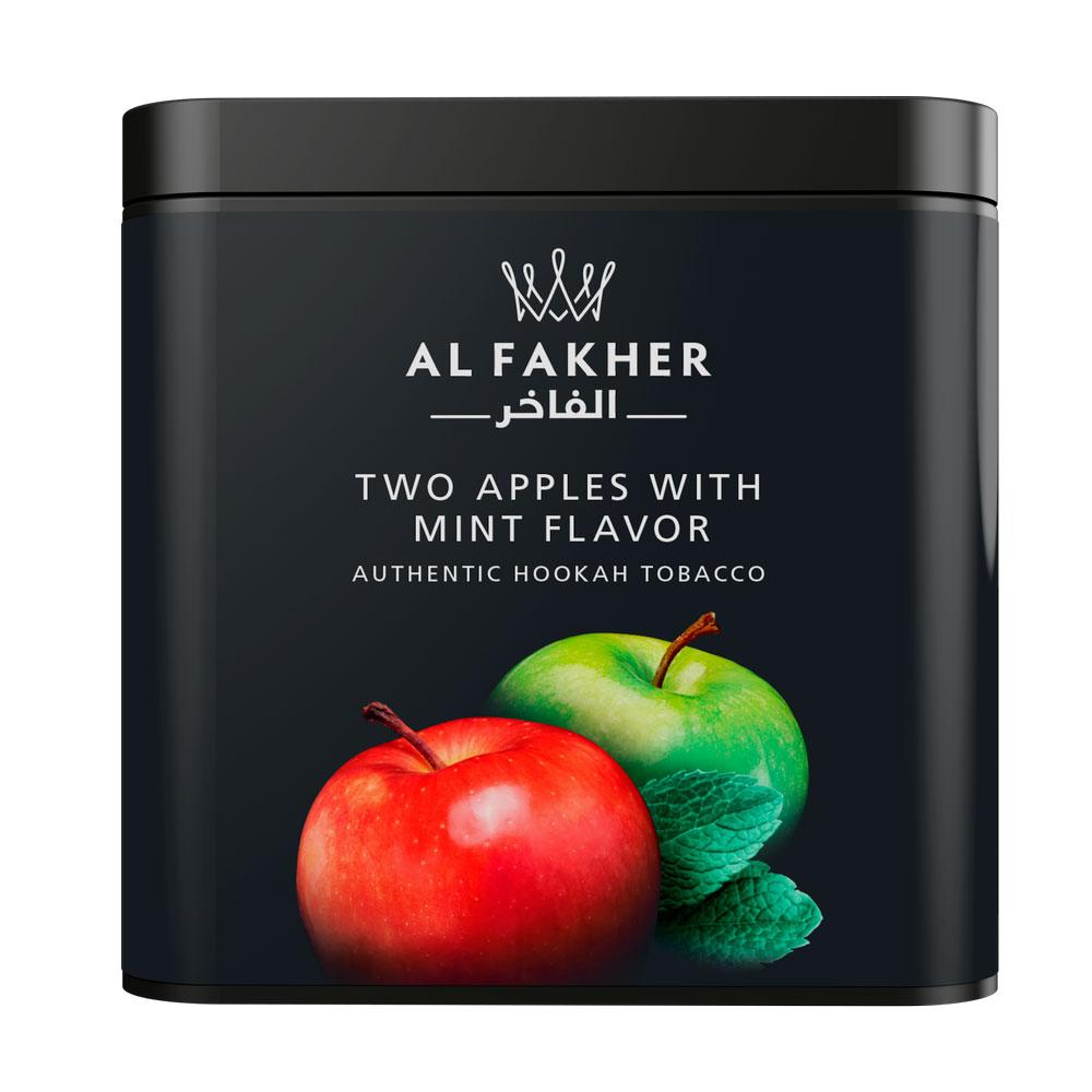 Two Apples With Mint Al Fakher Hookah Tobacco 1000g