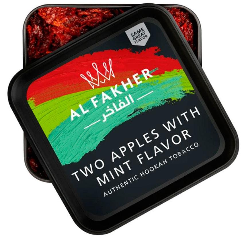 Two Apples With Mint Al Fakher Hookah Tobacco 250g