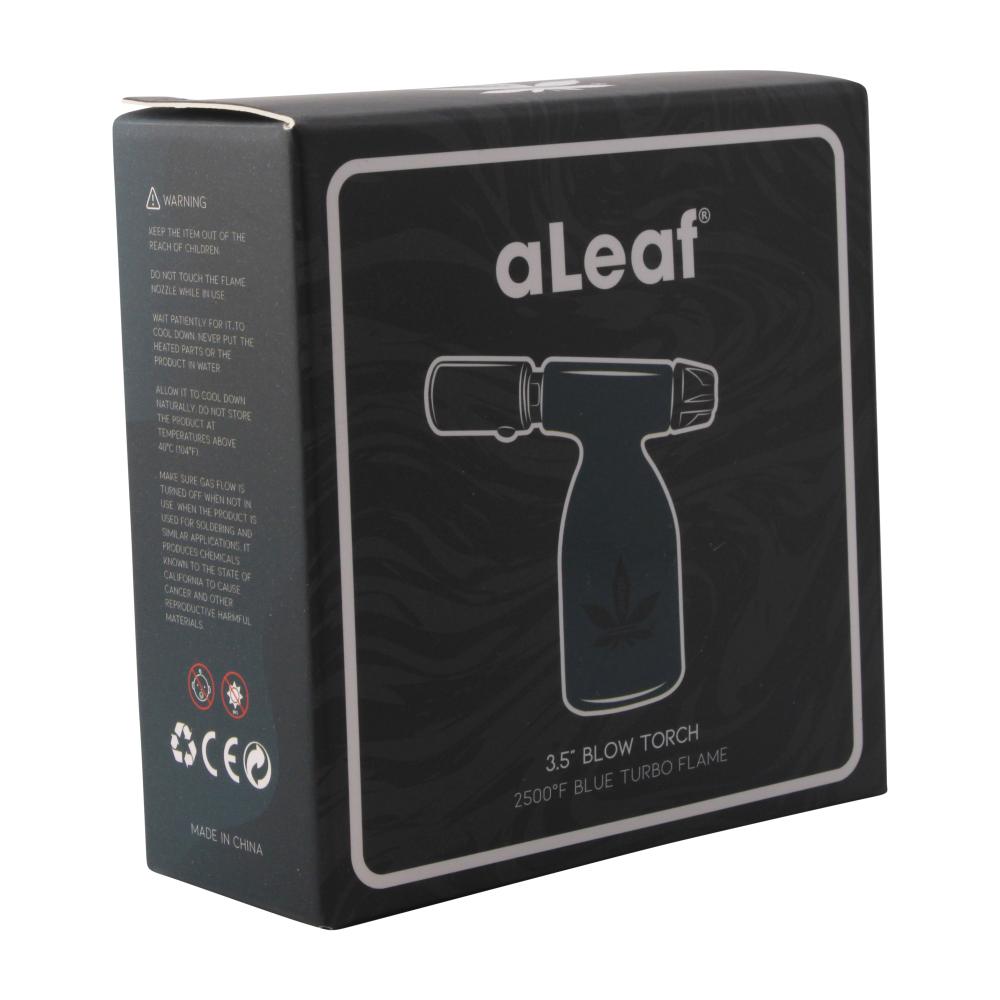 aLeaf 3.5" Blow Torch Lighter Single Turbo Flame-Black