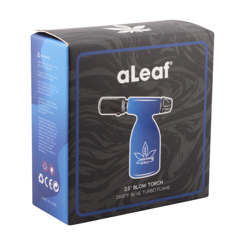 aLeaf 3.5" Blow Torch Lighter Single Turbo Flame-Blue