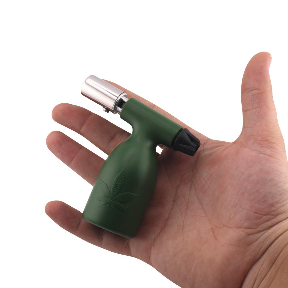 aLeaf 3.5" Blow Torch Lighter Single Turbo Flame-Dark Green