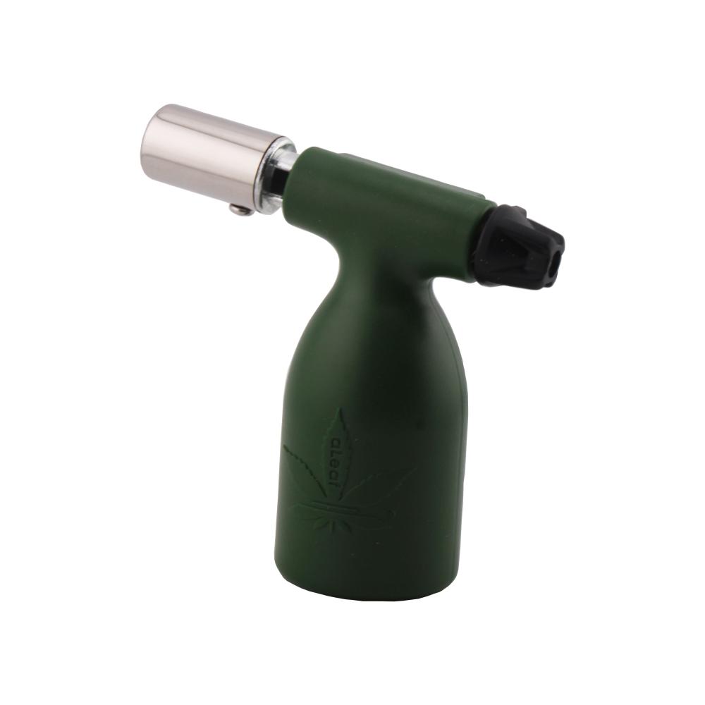 aLeaf 3.5" Blow Torch Lighter Single Turbo Flame-Dark Green