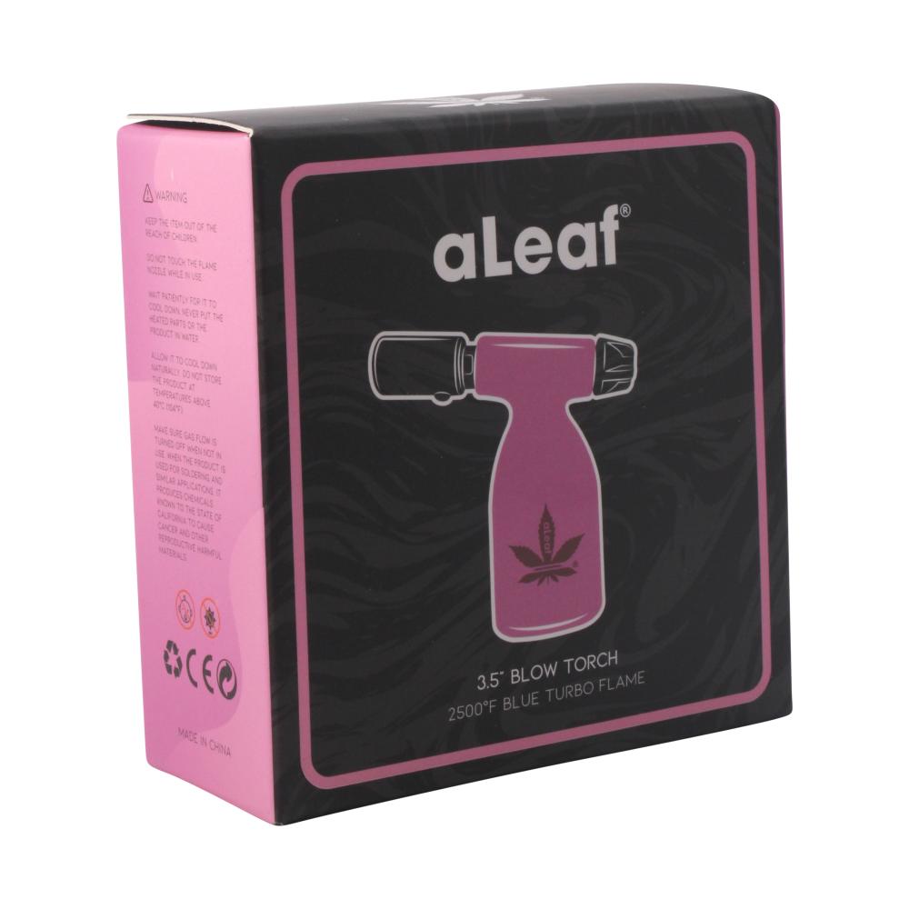 aLeaf 3.5" Blow Torch Lighter Single Turbo Flame-Pink